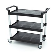 Chariot de service - 3 &eacute;tag&egrave;res en plastique - 103 x 50,5 cm - Maxima - 09507002