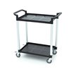 Chariot de service - 2 &eacute;tag&egrave;res en plastique - 86,5 x 42,5 cm - Maxima - 09507003