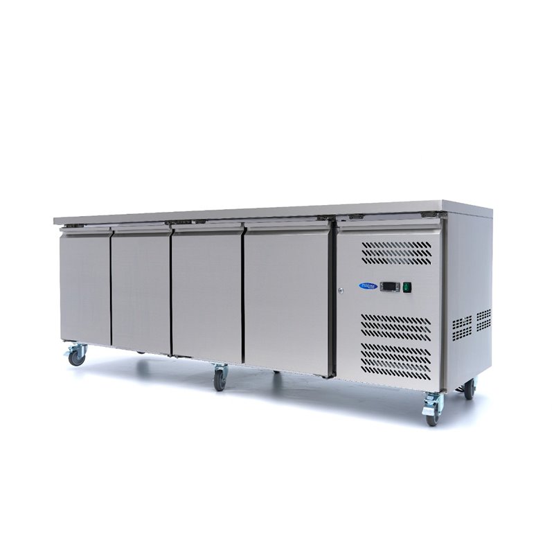 R&eacute;frig&eacute;rateur de comptoir - 223 cm - 4 portes - Maxima - 09400408