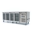 R&eacute;frig&eacute;rateur de comptoir - 223 cm - 4 portes vitr&eacute;es - Maxima - 09400409