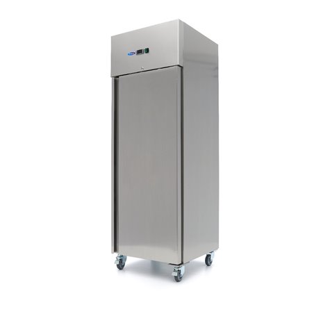 R&eacute;frig&eacute;rateur - 400 L - 3 &eacute;tag&egrave;res r&eacute;glables (1/1 GN) - acier inoxydable - sur roulettes - Maxima - 09400131