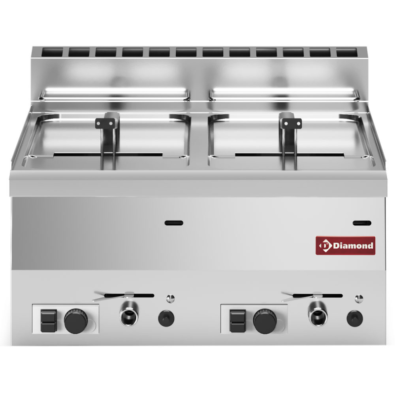 Gasfriteuse, 2 bakken 8 liter -Top- - Diamond - G60/F16-6T-N