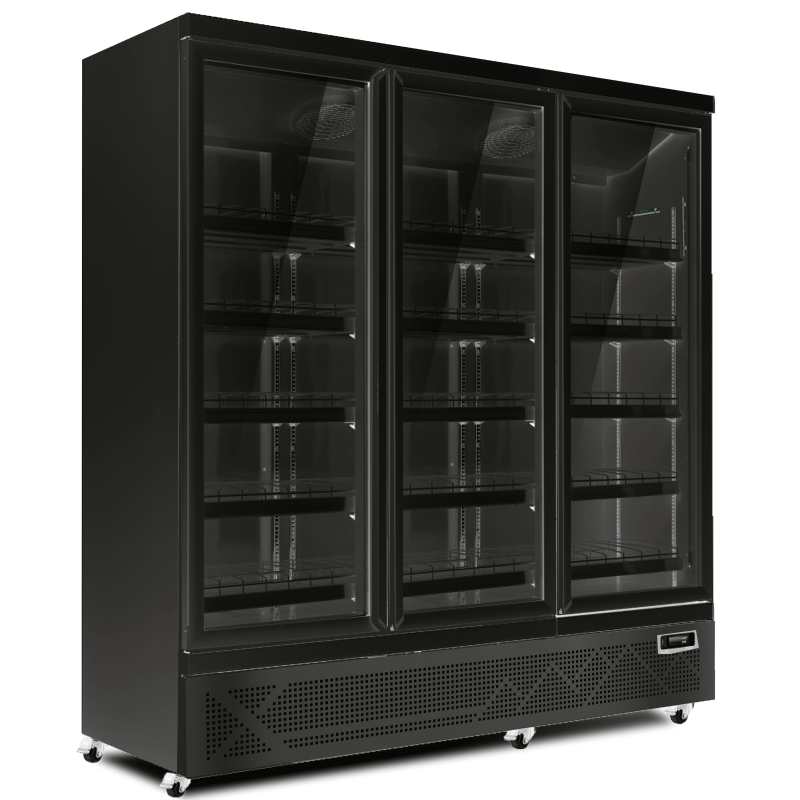 Armoire N&eacute;gative Professionnelle Vitr&eacute;e 3 portes - de 1450 Litres
