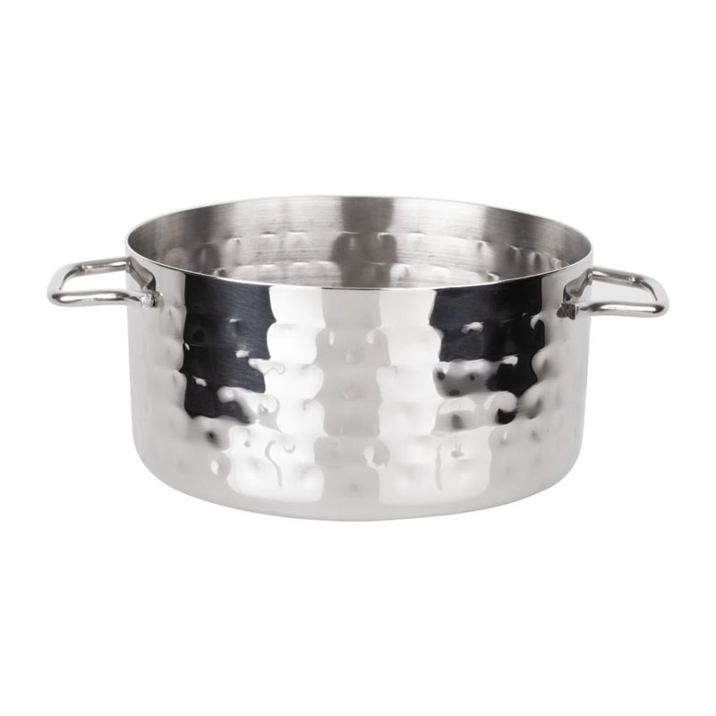 Mini cocotte de pr&eacute;sentation martel&eacute;e Olympia 675&nbsp;ml - Gastronoble - JB193