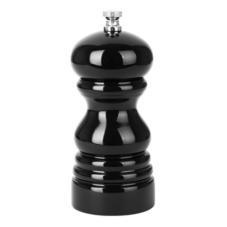 Moulin &agrave; sel ou &agrave; poivre Olympia en bois d'h&eacute;v&eacute;a 125mm noir - Gastronoble - DN651