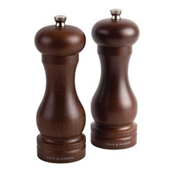 Moulin &agrave; poivre Cole & Mason en bois fonc&eacute; (Lot de 4) - Gastronoble - GD114