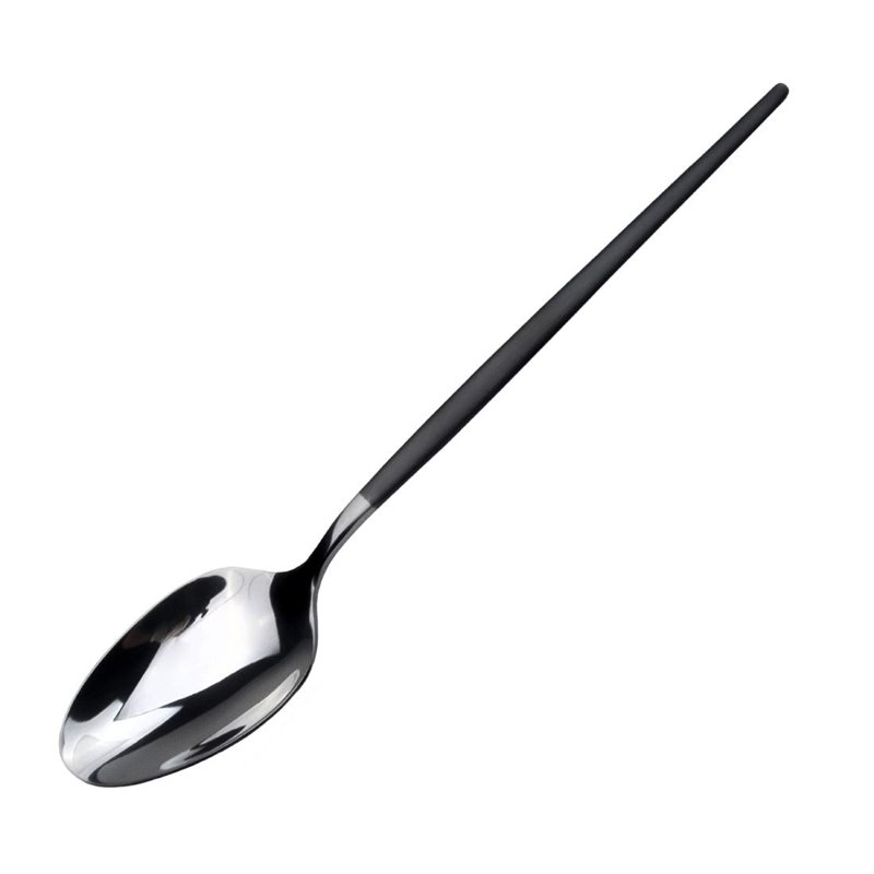 Cuill&egrave;res de table noires Soprano Amefa (lot de 12) - Gastronoble - DX683