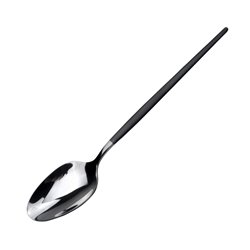 Cuill&egrave;res &agrave; caf&eacute; noires Soprano Amefa (lot de 12) - Gastronoble - DX684