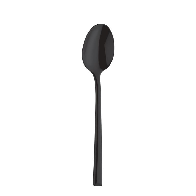 Cuill&egrave;res &agrave; moka Amefa Metropole PVD noires (lot de 12) - Gastronoble - DX697