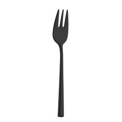 Fourchettes &agrave; g&acirc;teau Amefa Metropole PVD noires (lot de 12) - Gastronoble - DX698