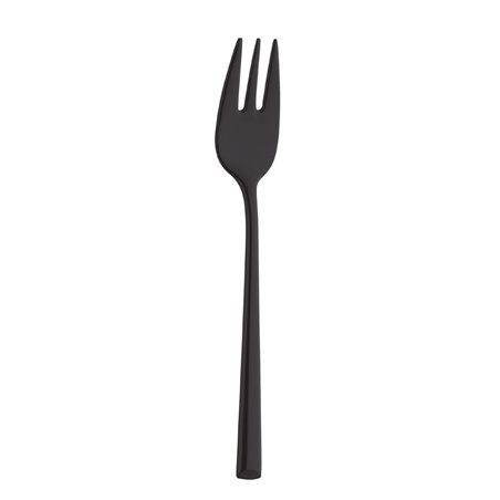Fourchettes &agrave; g&acirc;teau Amefa Metropole PVD noires (lot de 12) - Gastronoble - DX698