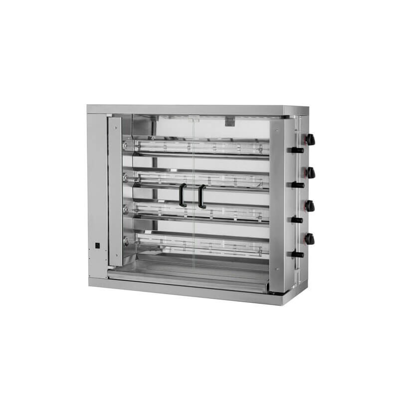 Professionele rotisserie met 4 enkele spindels - MCM