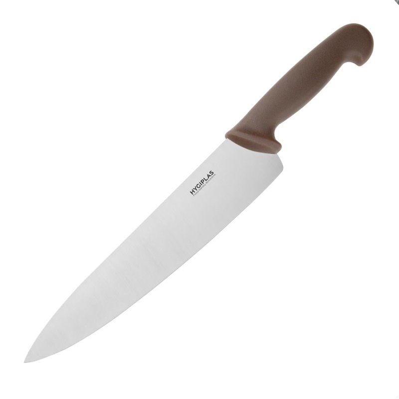 Couteau de cuisinier Hygiplas marron 255mm - Gastronoble - FX111