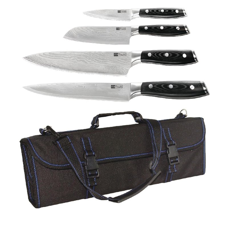 Offre sp&eacute;ciale : Ensemble de 4 couteaux et &eacute;tui Vogue Tsuki s&eacute;rie 7 - Gastronoble - S704