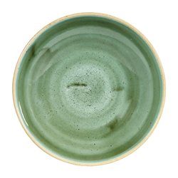 Assiettes coupes rondes Churchill Stonecast Samphire Green 182mm (Lot de 12) - Gastronoble - CT783