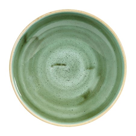 Assiettes coupes rondes Churchill Stonecast Samphire Green 182mm (Lot de 12) - Gastronoble - CT783