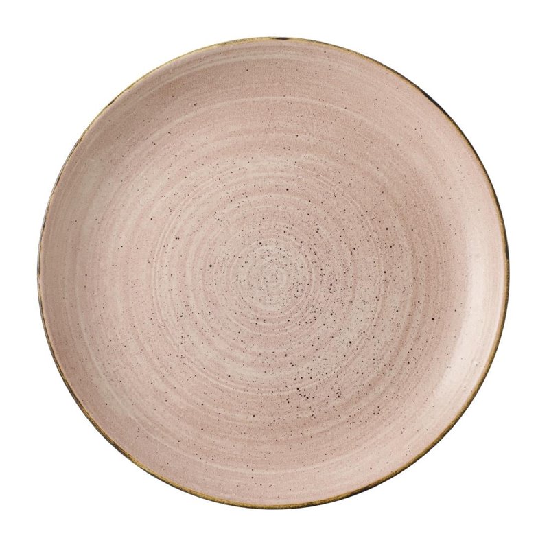 Assiettes avec rebord Churchill Stonecast Raw Terracotta Evolve 286mm (Lot de 12) - Gastronoble - CU651
