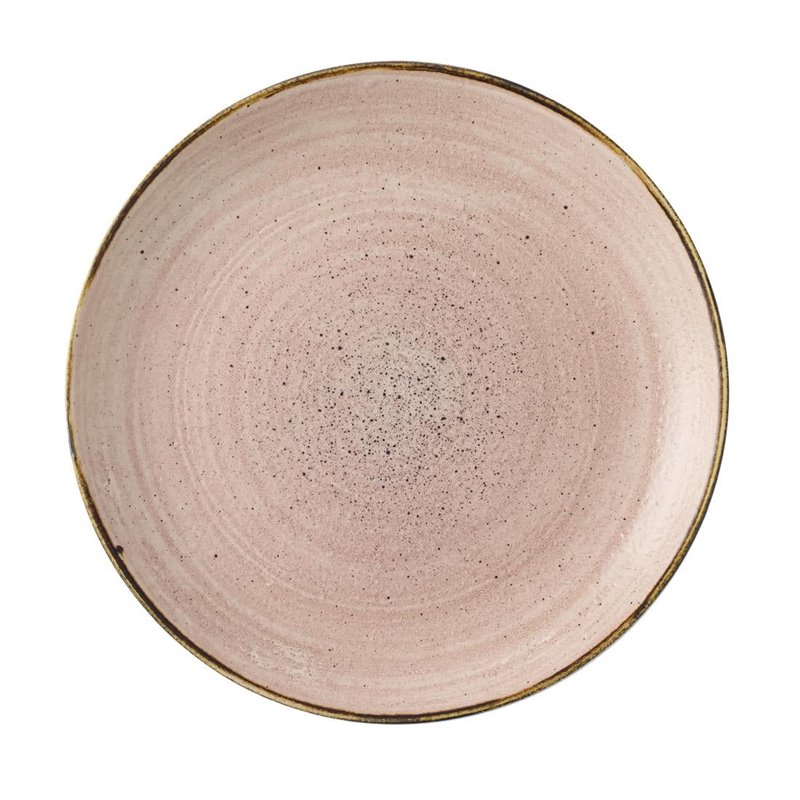 Assiettes avec rebord Churchill Stonecast Raw Terracotta Evolve 220mm (Lot de 12) - Gastronoble - CU653