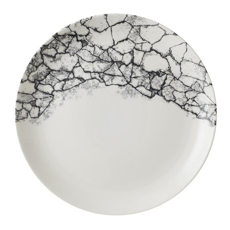 Assiettes rondes Churchill Kintsugi Accents Quartz Black Evolve 288mm (Lot de 12) - Gastronoble - CU664