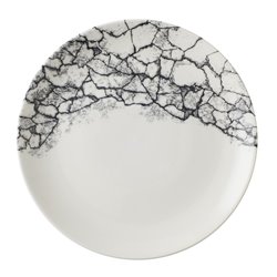 Assiettes rondes Churchill Kintsugi Accents Quartz Black Evolve 260mm (Lot de 12) - Gastronoble - CU665