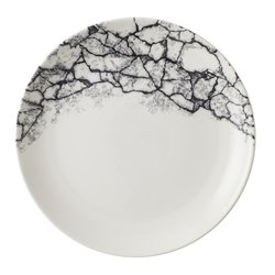 Assiettes rondes Churchill Kintsugi Accents Quartz Black Evolve 217mm (Lot de 12) - Gastronoble - CU666
