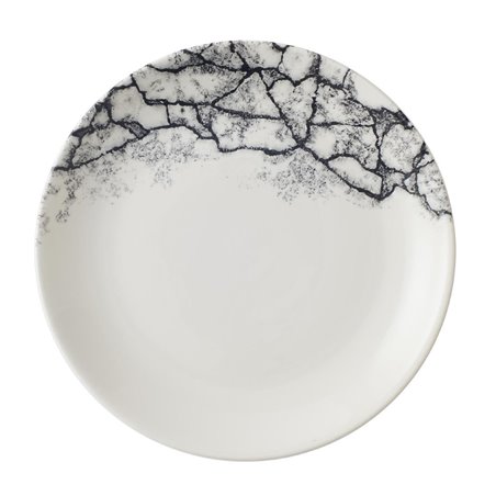 Assiettes rondes Churchill Kintsugi Accents Quartz Black Evolve 165mm (Lot de 12) - Gastronoble - CU667