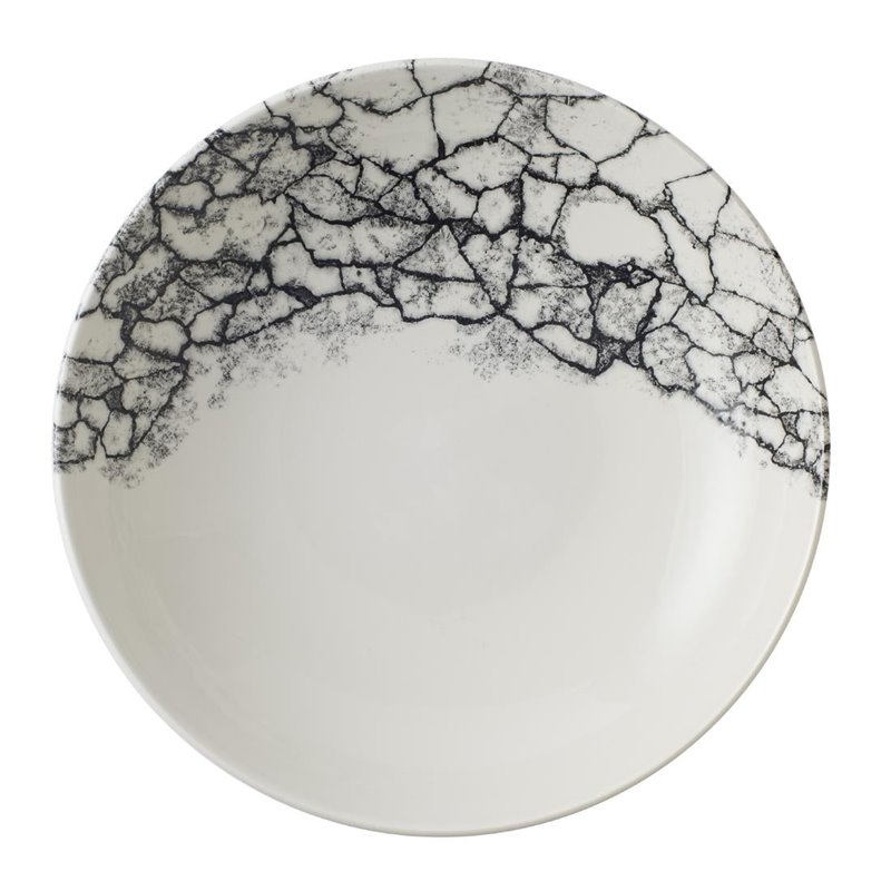 Assiettes coupes rondes Churchill Kintsugi Accents Quartz Black Evolve 248mm (Lot de 12) - Gastronoble - CU668