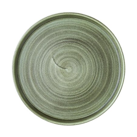 Assiettes avec rebord Churchill Stonecast Patina Green 210mm (Lot de 6) - Gastronoble - CX644
