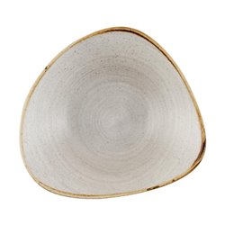 Bols triangulaires Churchill Stonecast Raw Lotus Grey 228mm (Lot de 12) - Gastronoble - CX657