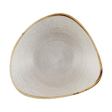 Bols triangulaires Churchill Stonecast Raw Lotus Grey 228mm (Lot de 12) - Gastronoble - CX657