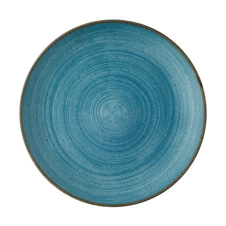Assiettes rondes Churchill Stonecast Raw Evolve Teal 260mm (Lot de 12) - Gastronoble - CX658