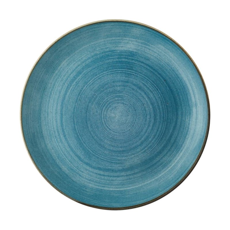 Assiettes rondes Churchill Stonecast Raw Evolve Teal 285mm (Lot de 12) - Gastronoble - CX659