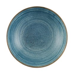 Assiettes coupes rondes Churchill Stonecast Raw Teal 182mm (Lot de 12) - Gastronoble - CX660