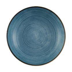 Assiettes coupes rondes Churchill Stonecast Raw Evolve Teal 248mm (Lot de 12) - Gastronoble - CX661