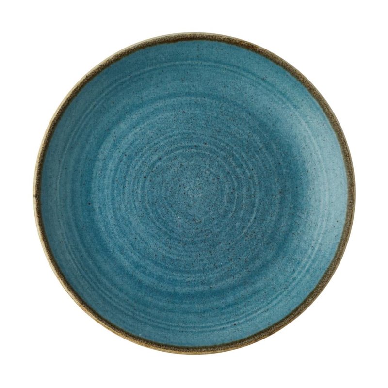Assiettes rondes Churchill Stonecast Raw Evolve Teal 165mm (Lot de 12) - Gastronoble - CX662