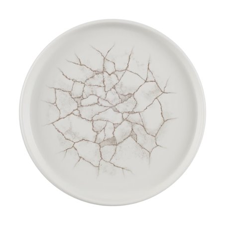 Assiettes avec rebord Churchill Studio Prints Kintsugi Agate Grey 220mm (Lot de 6) - Gastronoble - CX676