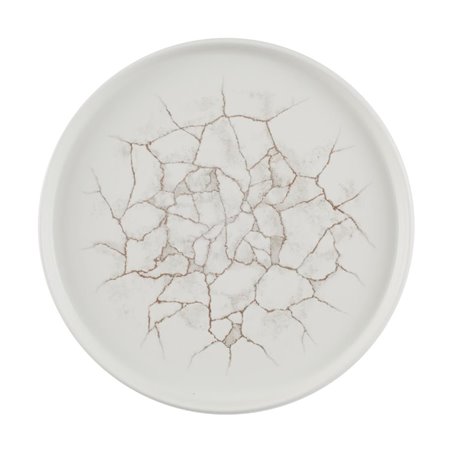 Assiettes avec rebord Churchill Studio Prints Kintsugi Agate Grey 260mm (Lot de 6) - Gastronoble - CX677