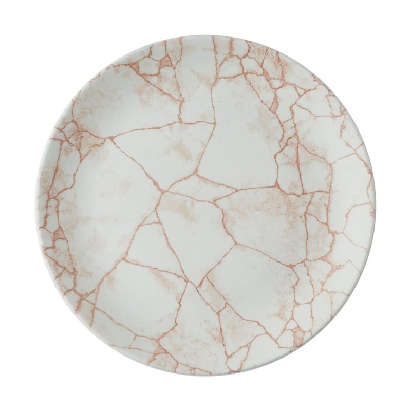 Assiettes rondes Churchill Studio Prints Kintsugi Evolve Coral 260mm (Lot de 12) - Gastronoble - CX678