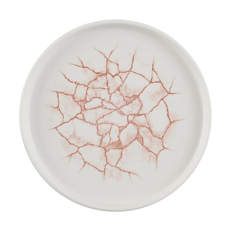Assiettes avec rebord Churchill Studio Prints Kintsugi Coral 220mm (Lot de 6) - Gastronoble - CX688