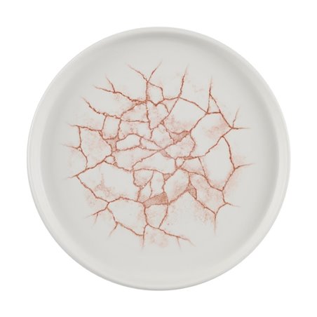 Assiettes avec rebord Churchill Studio Prints Kintsugi Coral 220mm (Lot de 6) - Gastronoble - CX688