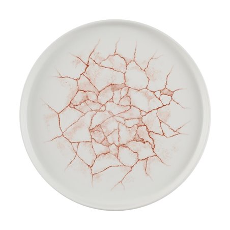 Assiettes avec rebord Churchill Studio Prints Kintsugi Coral 260mm (Lot de 6) - Gastronoble - CX689