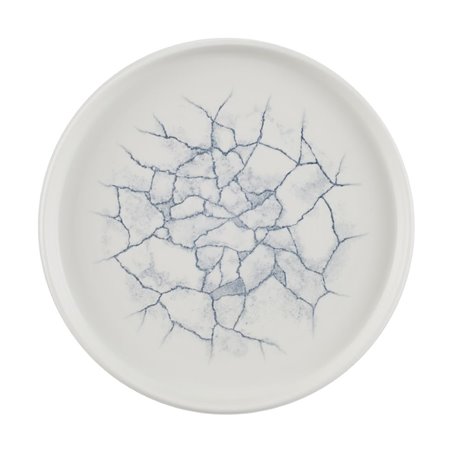 Assiettes avec rebord Churchill Studio Prints Kintsugi Pearl Grey 220mm (Lot de 6) - Gastronoble - CX697
