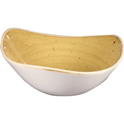 Bols triangulaires Churchill Stonecast Mustard 185mm (Lot de 12) - Gastronoble - CY737
