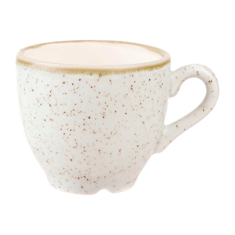 Tasses &agrave; espresso Churchill&nbsp; Stonecast Barley White 100ml (Lot de 12) - Gastronoble - CY861