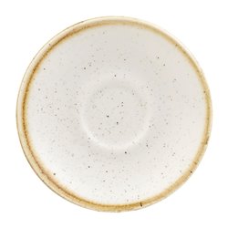 Soucoupes pour tasses &agrave; espresso Churchill&nbsp; Stonecast Barley White 118mm (Lot de 12) - Gastronoble - CY863