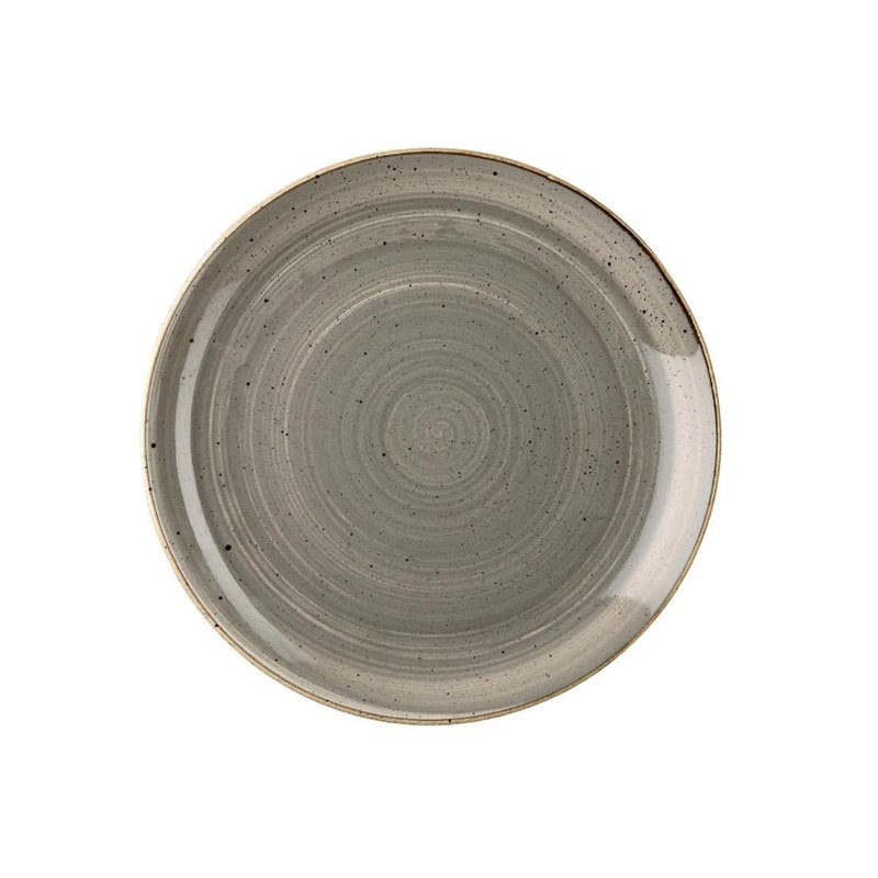 Assiettes rondes Churchill Stonecast Grey 288mm (Lot de 12) - Gastronoble - CY965