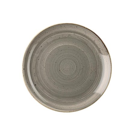 Assiettes rondes Churchill Stonecast Grey 288mm (Lot de 12) - Gastronoble - CY965