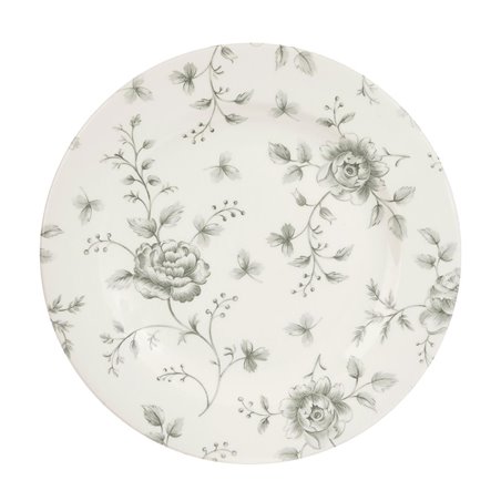 Assiettes plates Churchill Vintage Prints Rose ChintzGrey 210mm (Lot de 6) - Gastronoble - DA666