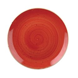 Assiettes coupes rondes Churchill Stonecast Berry Red 248mm (Lot de 12) - Gastronoble - DB064