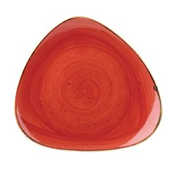 Assiettes triangulaires Churchill Stonecast Berry Red 311mm (Lot de 6) - Gastronoble - DB065